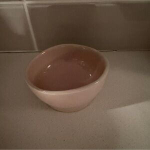 Pink Ceramic Small Bowl for cat food